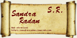 Sandra Radan vizit kartica